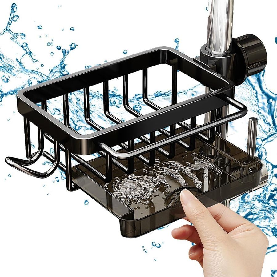 Kitchen Sink Faucet OrganizerSponge Holder for Kitchen Sink