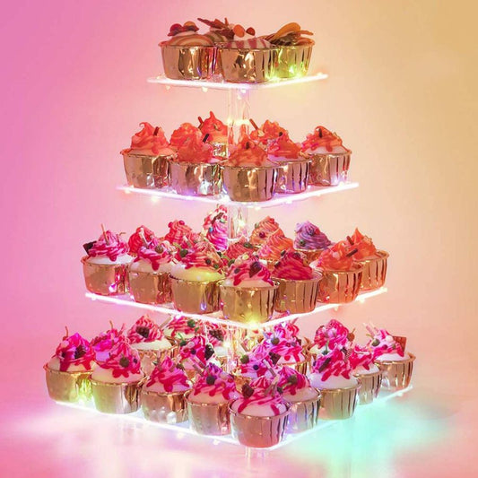 Cupcake Stand Premium Holder Acrylic Tower Display